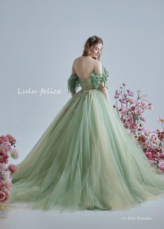 「Lulu felice(ルル・フェリーチェ)」新作ウェディングドレス LU-0161_Pistachio