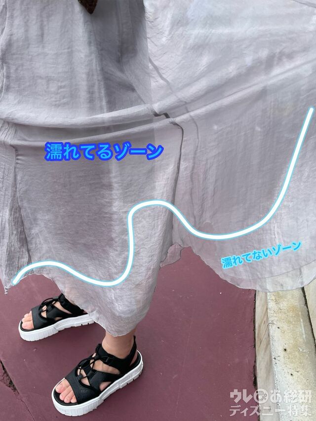 「アクアトピア“びしょ濡れ”バージョン」に乗ったら、これくらいには濡れました…!