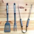 【IKEA（イケア） GRILLTIDER グリルティデル  バーベキュー調理用ツール3点セット】あると便利なツールセット