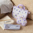 【Afternoon Tea LIVING】スパバッグ ￥3,080、シェルポーチ ￥2,860、歯ブラシポーチ ￥1,540