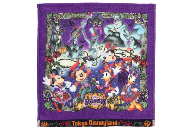 ウォッシュタオル 900円|東京ディズニーリゾート「ディズニー・ハロウィーン」スペシャルグッズ|販売店舗:東京ディズニーランド「ディズニー&カンパニー」|発売日:2024年9月30日(月)