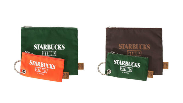 『STARBUCKS STAND by BEAMS　2Set ポーチ』 ¥2,970