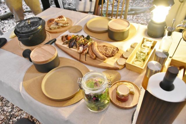 【small planet CAMP & GRILL】プレミアムコースの食事
