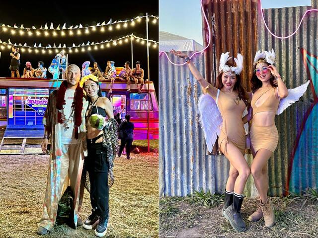 カップルコートと友達同士の双子コーデ