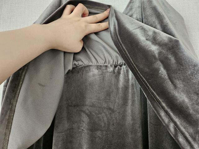 【coca　ベロアドッキングキャミワンピース】ウエスト切替のドッキングデザインが特徴！