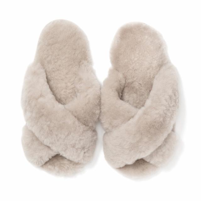 シープファー クロスルームシューズ