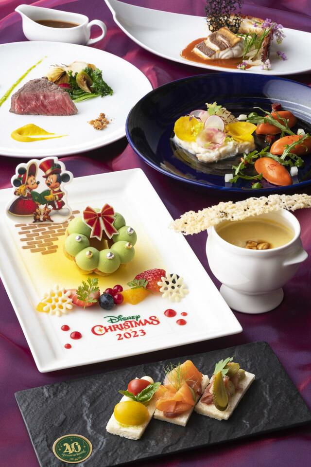 東京ディズニーランドホテル ルームサービス ”ディズニー・クリスマス”ディナーコース ノエルブライト