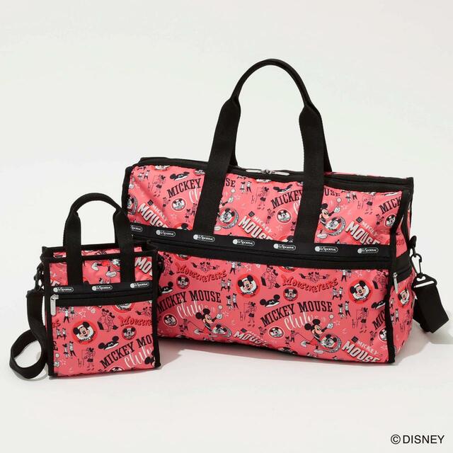 ミニN/S トート ¥15,400、デラックスLG ウィークエンダー ¥36,300｜Disney100 Mickey Mouse｜レスポートサック「Disney100 Collection by LeSportsac」