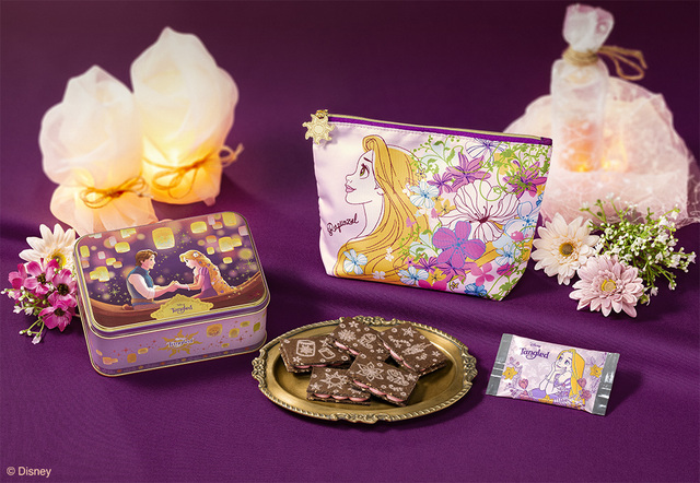 塔の上のラプンツェル/ベリーショコラサンド スペシャル缶(14枚入) ポーチセット 3,300円