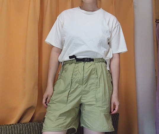 【ワークマン レディースドライサイドポケットTシャツ】シャツインスタイルもキマる