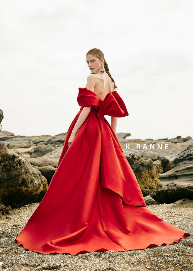 クラウディア|「K.RANNE-クランネ-」新作ウェディングドレス|KNE0048_Orange
