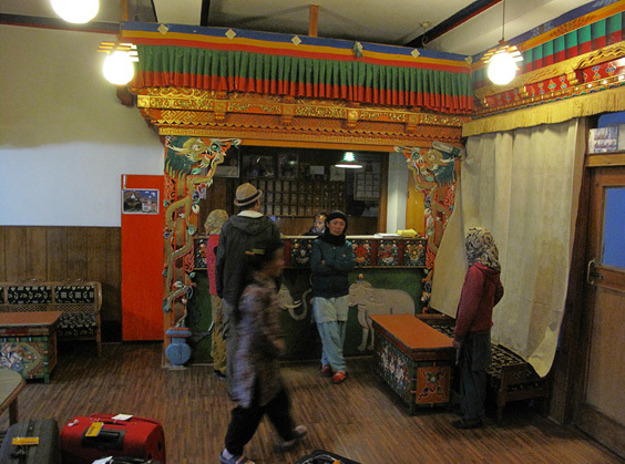 ホテル・オマシラのフロント