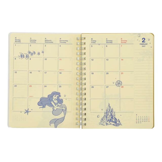 【デルフォニックス】リトル・マーメイド Rollbahn Diary L 手帳・スケジュール帳 CALENDAR ＆ ORGANIZER 2027 2,400円