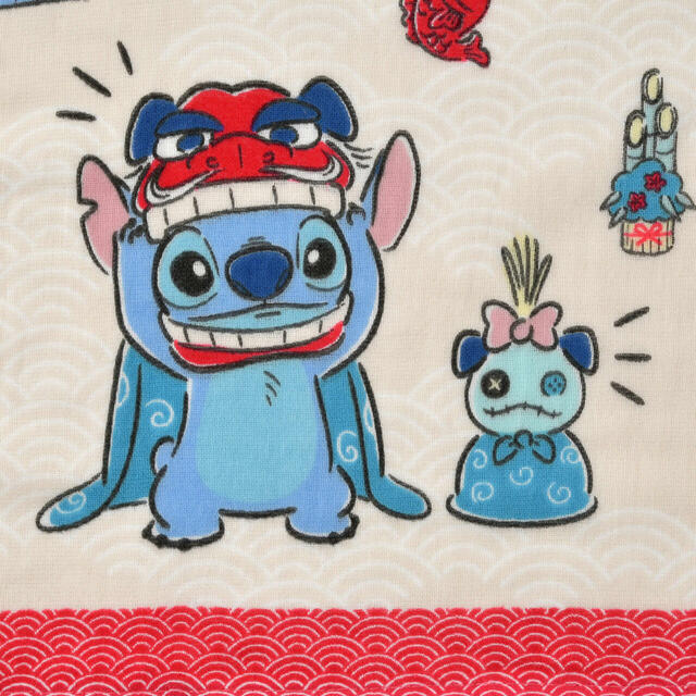 スティッチ＆スクランプ フェイスタオル NEW YEAR STITCH 2026 1,800円