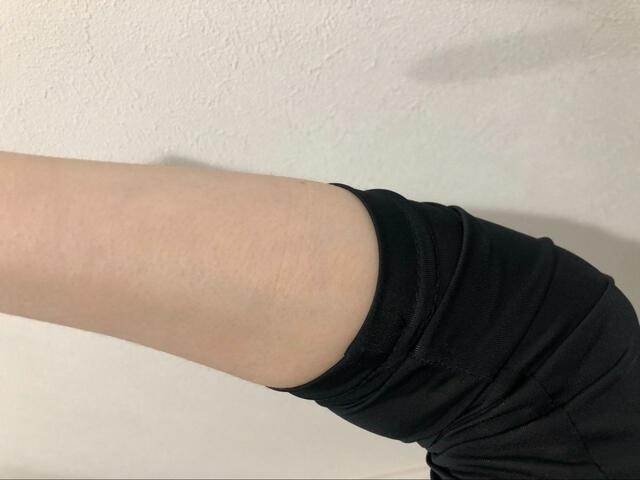 【ワークマン レディースクールシールドネオ冷感長袖クルーネック】袖はまくりにくく七分袖くらいまで