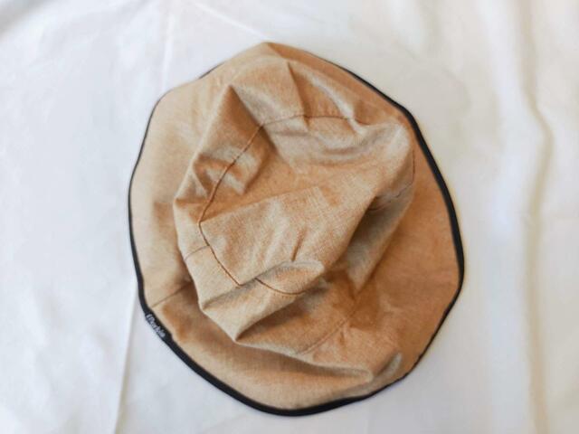 まるで本物の麦わら帽子みたい【リンネル 2023年8月号増刊】付録「marble SUD（マーブルシュッド）×kazumiさん」コラボの麦わら風ハット＆収納巾着セット ：価格1,280円（税込）