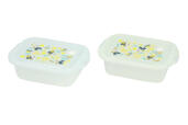 シール容器セット 2,200円｜東京ディズニーリゾート レモン柄グッズ｜販売店舗：東京ディズニーランド「ホームストア」、東京ディズニーシー「ヴィラ・ドナルド・ホームショップ」｜発売日：2025年4月24日（木）