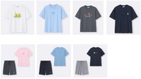 【GU「星のカービィ」コレクション】MENSアイテム。「グラフィックT Kirby」各1,490円、「パイルラウンジセット(半袖&ショートパンツ) Kirby」2,990円