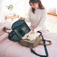 ＜mottemii＞旅先での整理整頓もラク！荷造り上手な3WAYボストンバッグ 6,990円（税込）