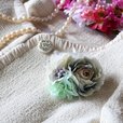 ブルー＆グリーンのふわふわコサージュ☆卒業式入学式、結婚式に！／L'atelier Cherie／3,672円