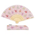 【キャス キッドソン】日本限定JAPAN EDITIONシリーズ「扇子」Frilly Hearts 4,950円/ピンクベースにフリルのハートが愛らしいデザイン