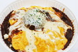 オムライススタジアム／『とろとろ玉子のオムハヤチーズ ハンバーグON』(洋食のことこと屋)