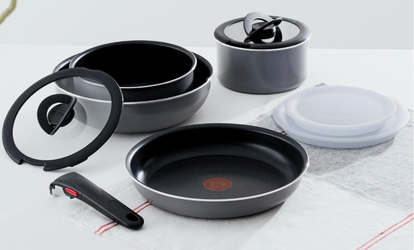 T-fal ingenio 9ピース鍋・フライパンセット T-fal（ティファール） 鍋 フライパン 9点 セット 着脱式取っ手 蓋 付