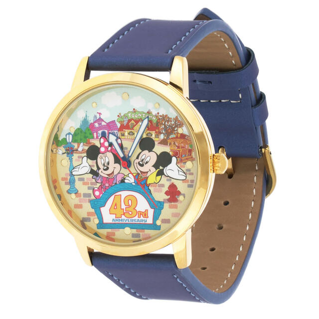 ウォッチ 9,200円｜東京ディズニーランド開園43周年を記念したグッズ｜販売店舗：東京ディズニーランド「ギャグファクトリー／ファイブ・アンド・ダイム」｜発売日：2026年4月15日（水）