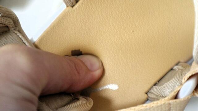 【PUMA ソフトライド VOLA サンダル】ソールはふわっと高反発タイプ！強く押さえてもしっかり押し戻されます