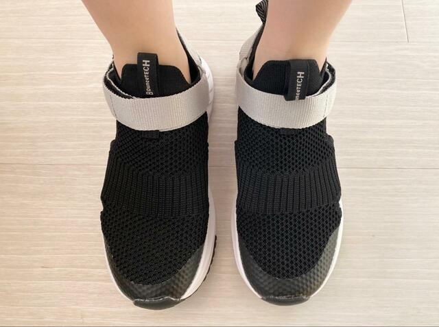 【ワークマン 走れるJOGサンダル】足首のバンドには反射材を使用