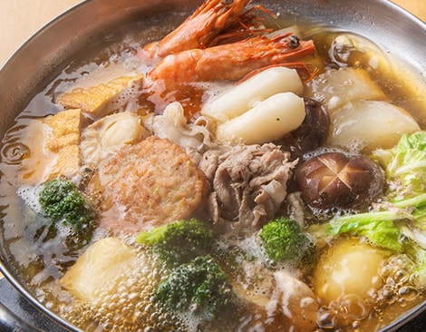 喰前絶娯の黒太鼓のよせ鍋