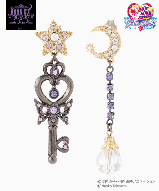 ANNASUIコラボ 時空の鍵＆幻の銀水晶ピアス