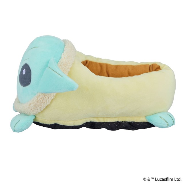 【スターウォーズ「グローグー ぬいぐるみフットウォーマーセット」】グローグー（横から見た図）