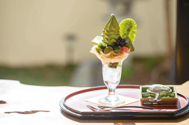 抹茶パフェ極み【松鶴園 茶房茶遊】