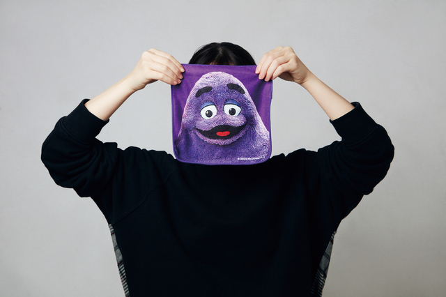 マクドナルドキャラクタータオル（グリマス、ハンバーグラー、バーディの3種類のうち1つ）【マクドナルドのサマーチャンスバッグ 2025】