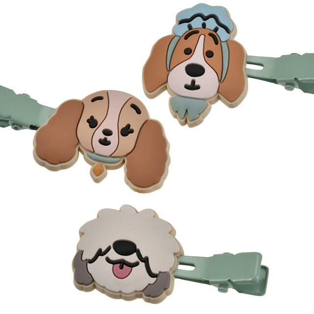 ナナ、マックス、レディ ヘアクリップ セット カラークリップ MAEGAMI I LOVE DISNEY DOGS 1,100円