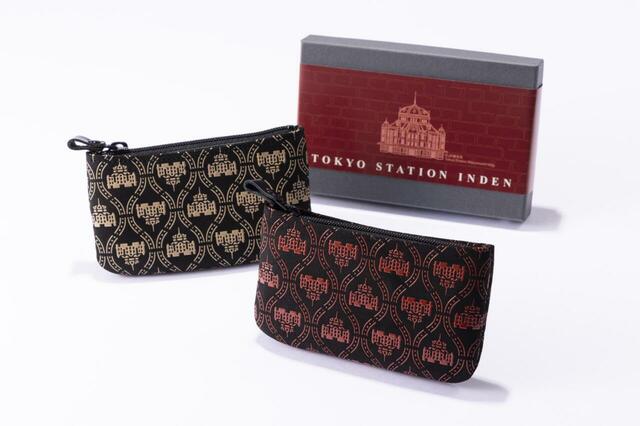 ◆INDEN・YA×JIZAING（和雑貨）【限定商品】東京駅 丸の内駅舎柄印伝 小銭入〈価格〉各 3,630円