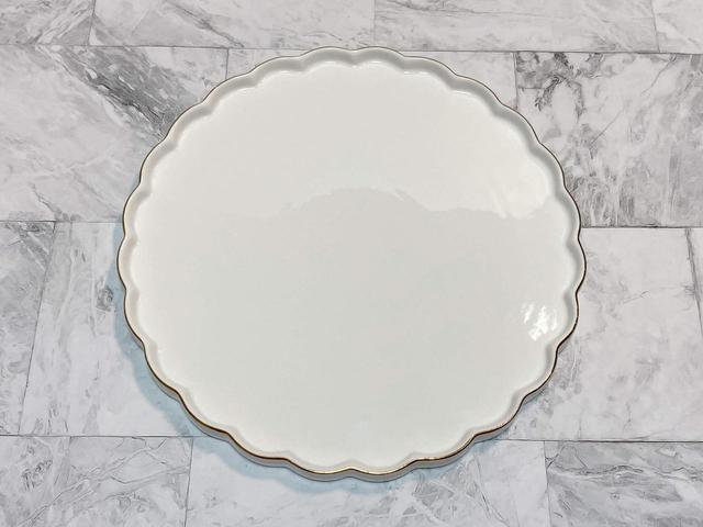 【Francfranc(フランフラン)】パステルスカラップ プレート M ホワイト/税込1,200円