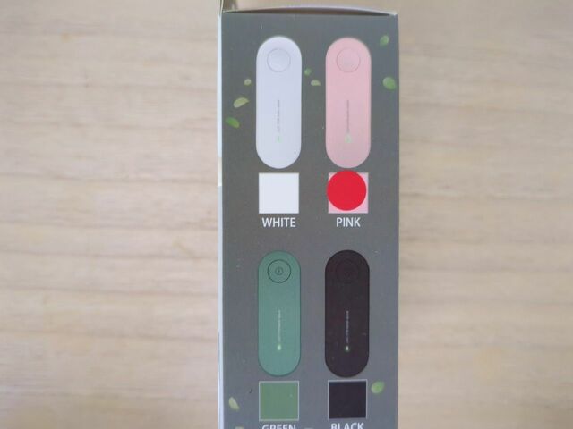 【ミニ空気清浄機】カラーはグリーン、ブラック、ピンク、ホワイトの4色