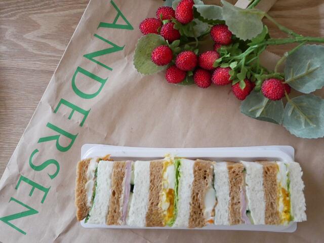 【サラダミックスサンド】3種のサラダを使って野菜たっぷり