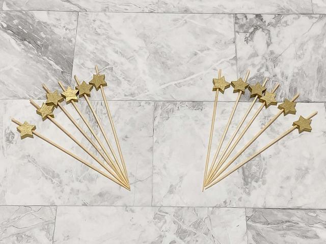 【ナチュラルキッチン】ピックスター　ゴールド12個入／税込110円