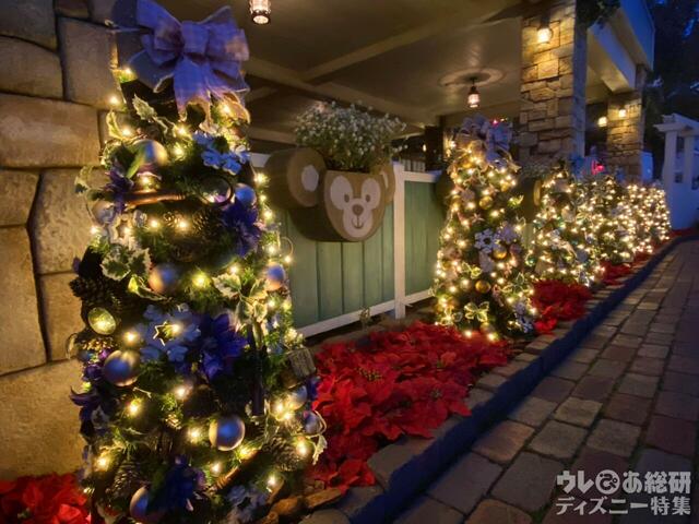 ダッフィーたちのクリスマスツリー