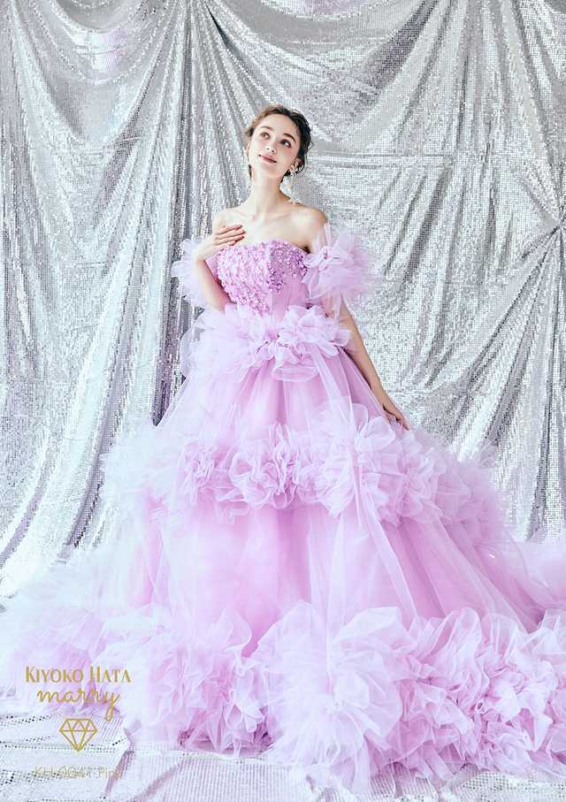 KIYOKO HATA（キヨコハタ）×marry（マリー）新作ウェディングドレス　KH-0041_Pink