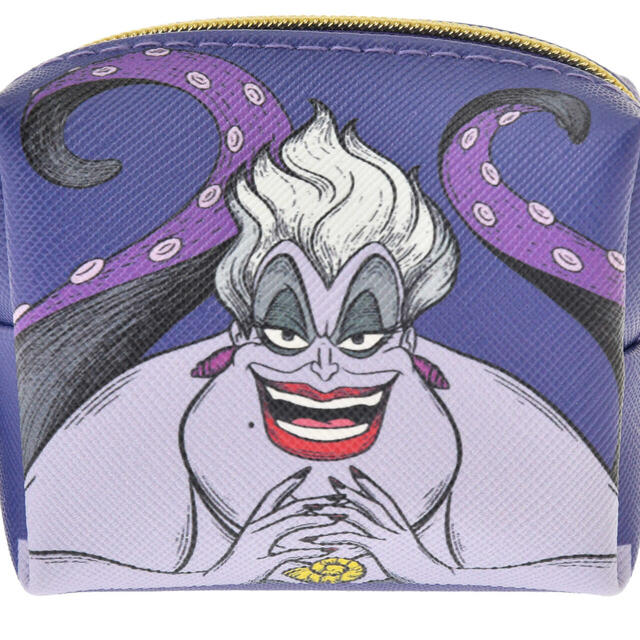 アースラ、フロットサム&ジェットサム ポーチ(S) DISNEY VILLAINS 700円