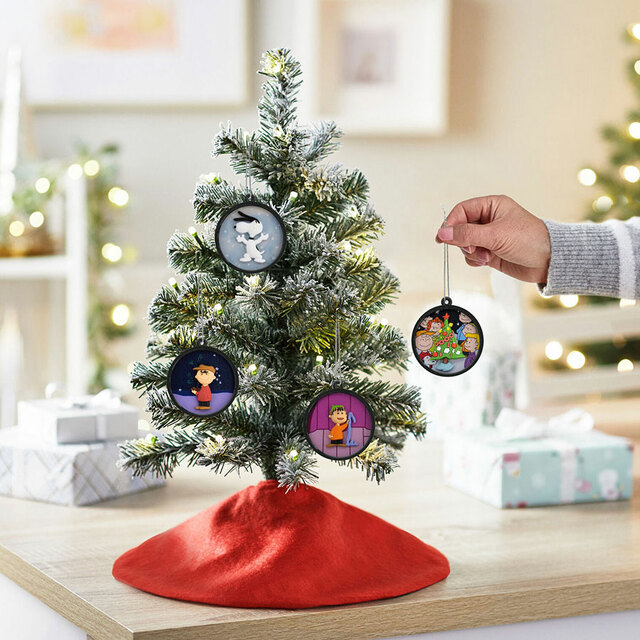 【日本ホールマーク×PEANUTS】スヌーピー クリスマス名シーンオーナメント 4点セット/税込3,520円