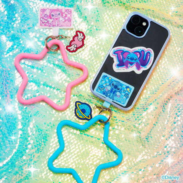 D賞 スマホハンドストラップ｜Happyくじ『Stitch Colorful Kawaii』
