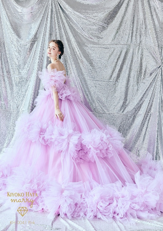 KIYOKO HATA（キヨコハタ）×marry（マリー）新作ウェディングドレス　KH-0041_Pink