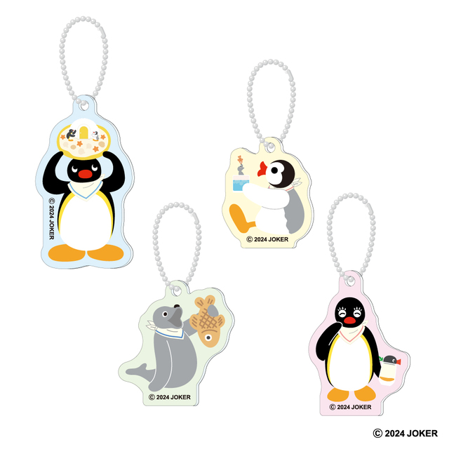 「アクリルキーホルダー」<価格:825円(税込)>【メニューもグッズも全部ピングー!見たことある“あの料理”も登場!「ピングーカフェ」東京ソラマチ(R)で開催中!】