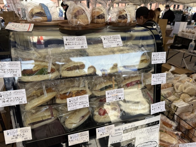 コッペパンも種類豊富