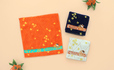 【PAUL & JOE ACCESSOIRES 金木犀コレクション】タオルハンカチーフ/約25×25cm・1柄3配色